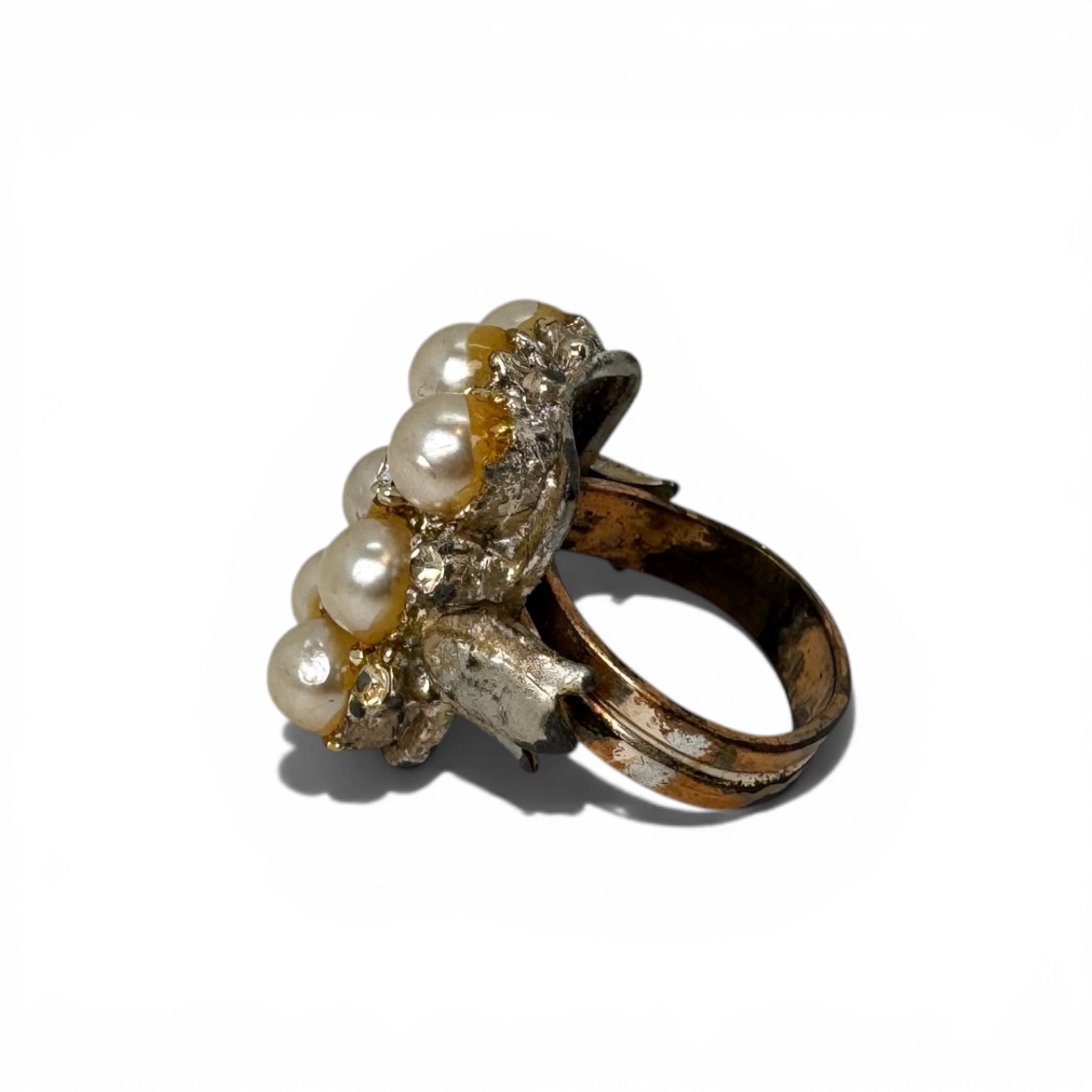 CHAMPAGNE PEARL RING
