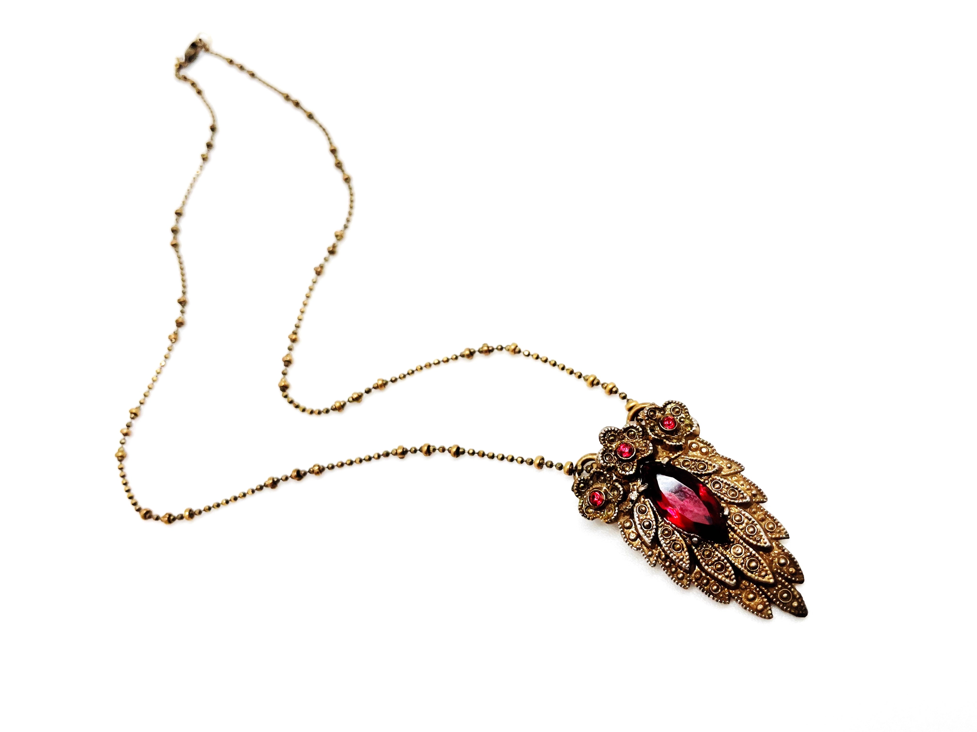 LADY IN RED NECKLACE