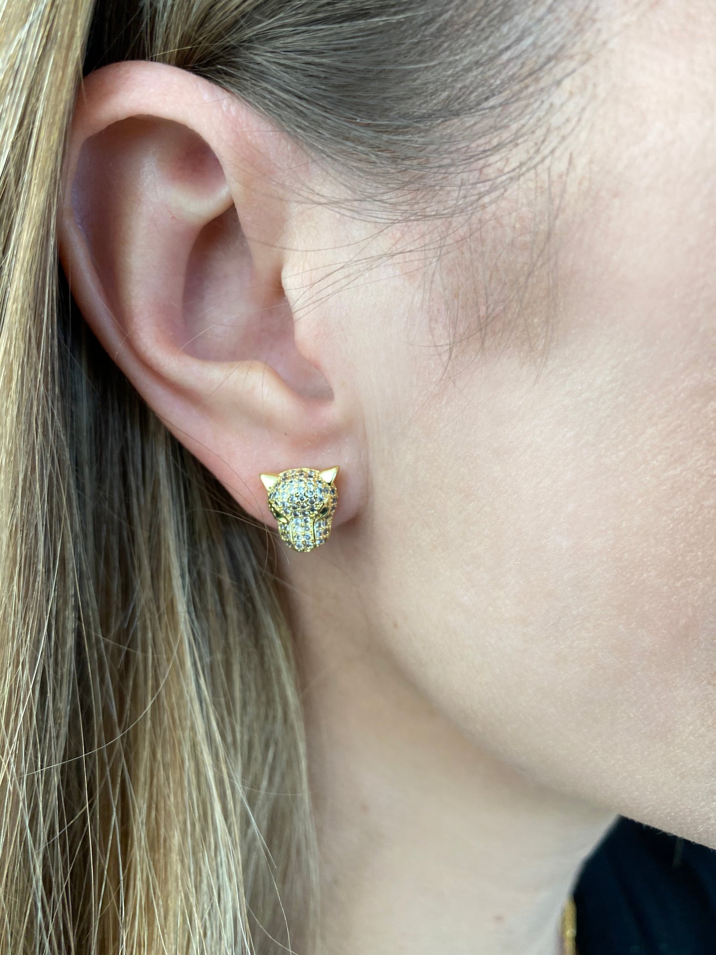 BABY JAGUAR STUD EARRINGS