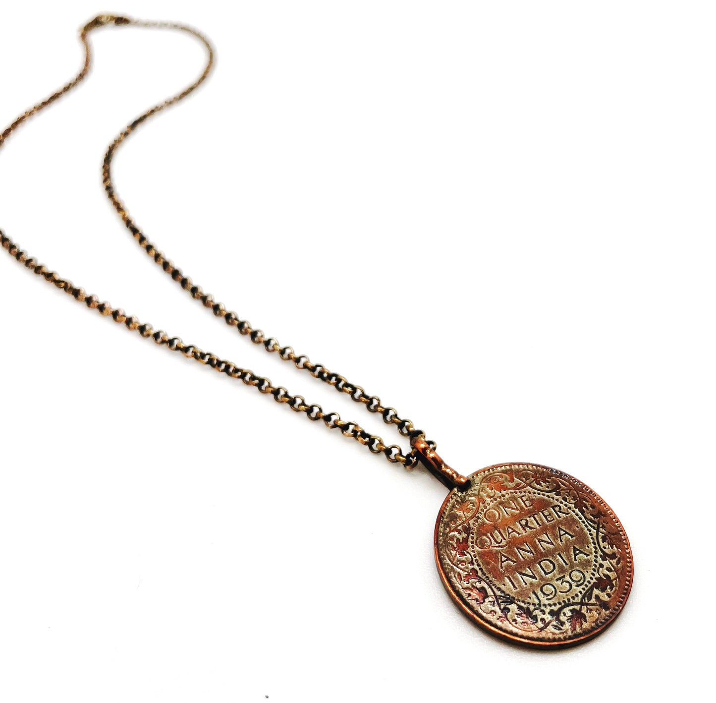 BRONZE COIN NECKLACE