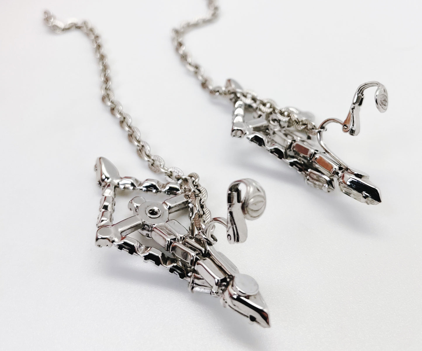 RHINESTONE KITE EARRINGS