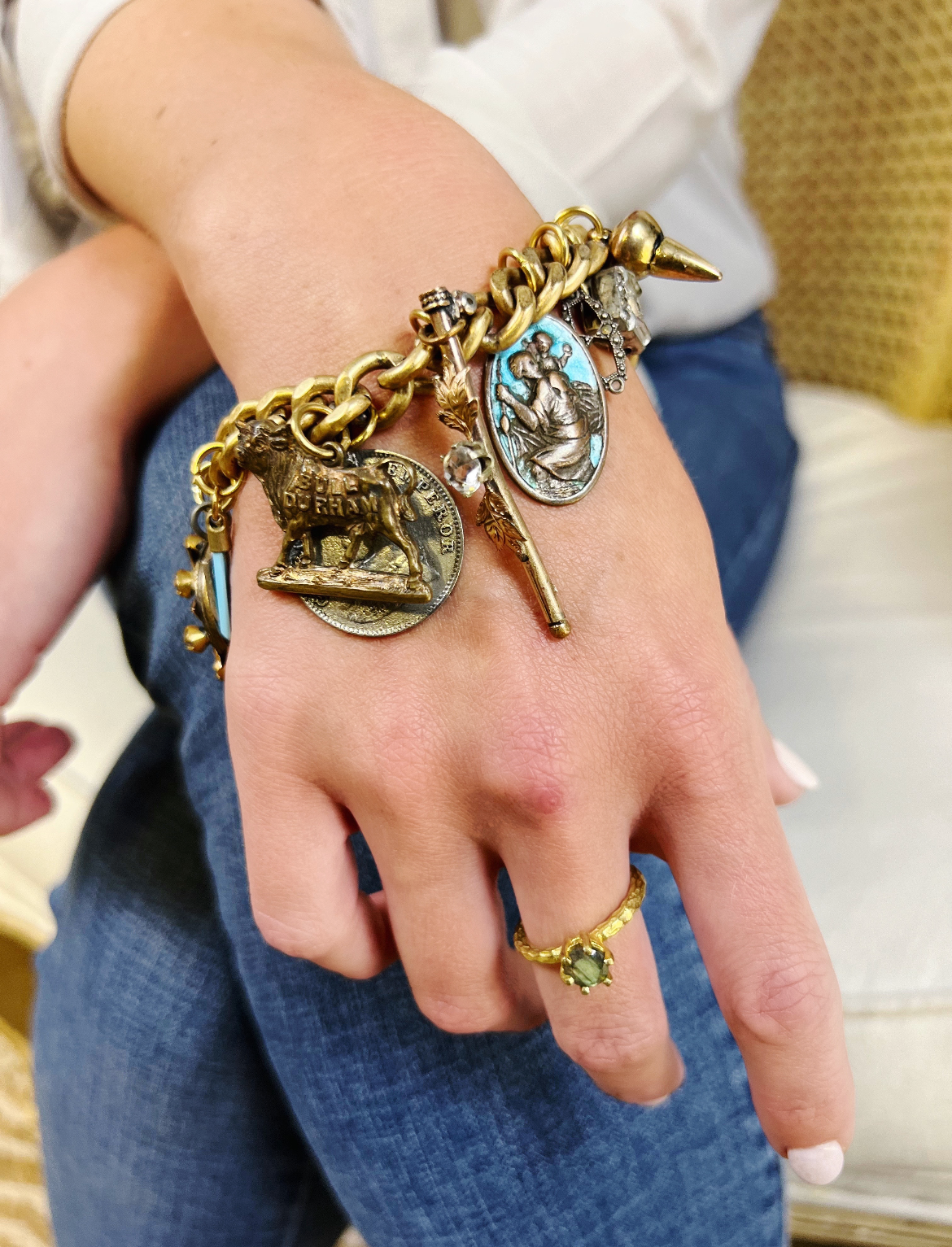 FOREVER BLUE CHARM BRACELET