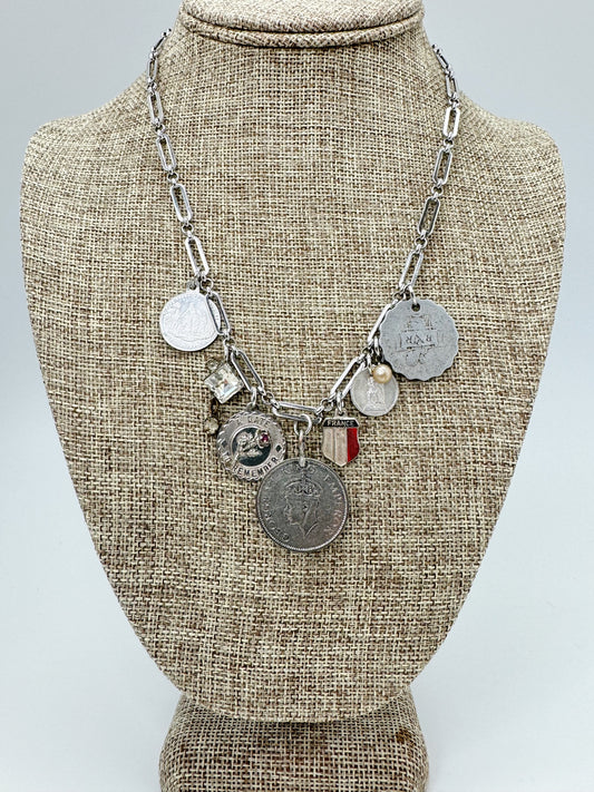 SILVER CHARM NECKLACE