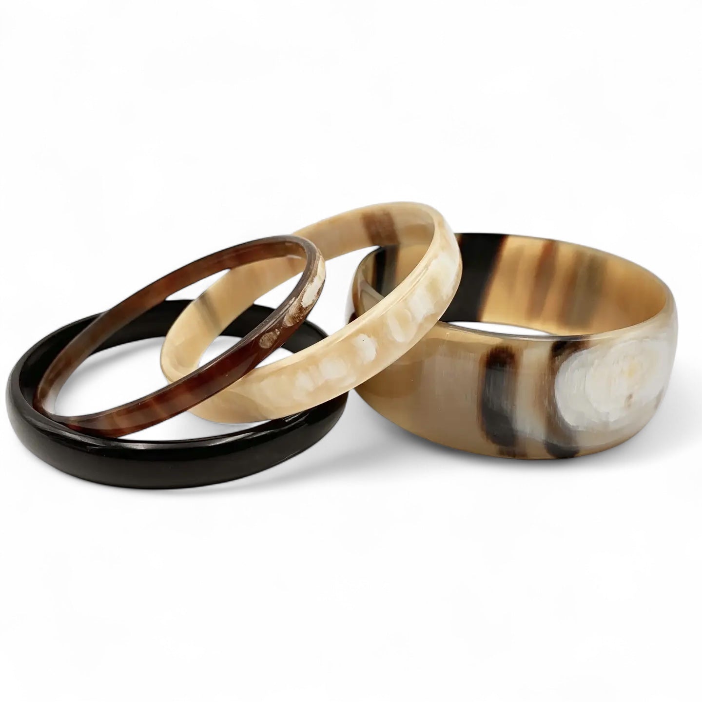 WIDE HORN BANGLE