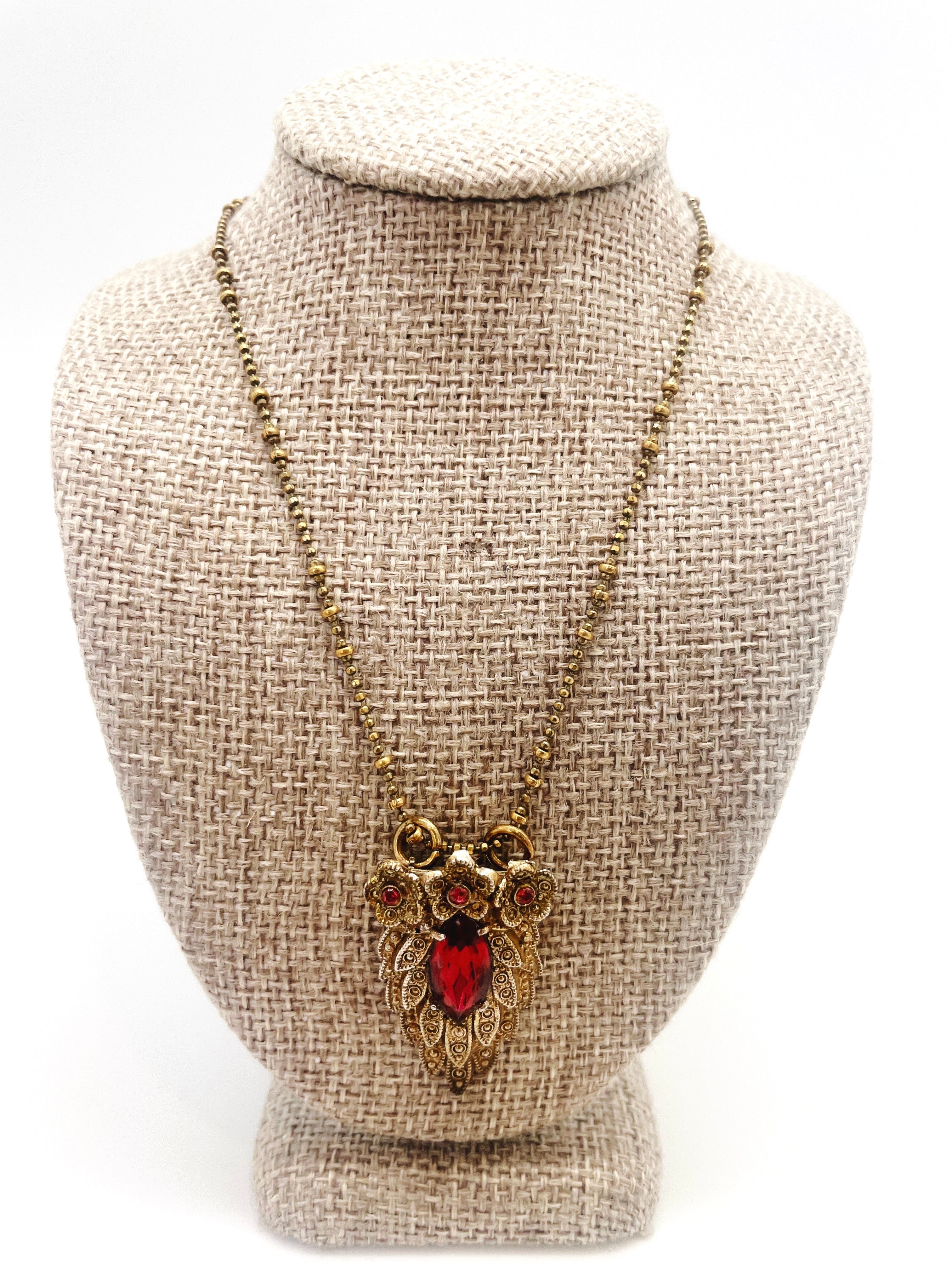LADY IN RED NECKLACE