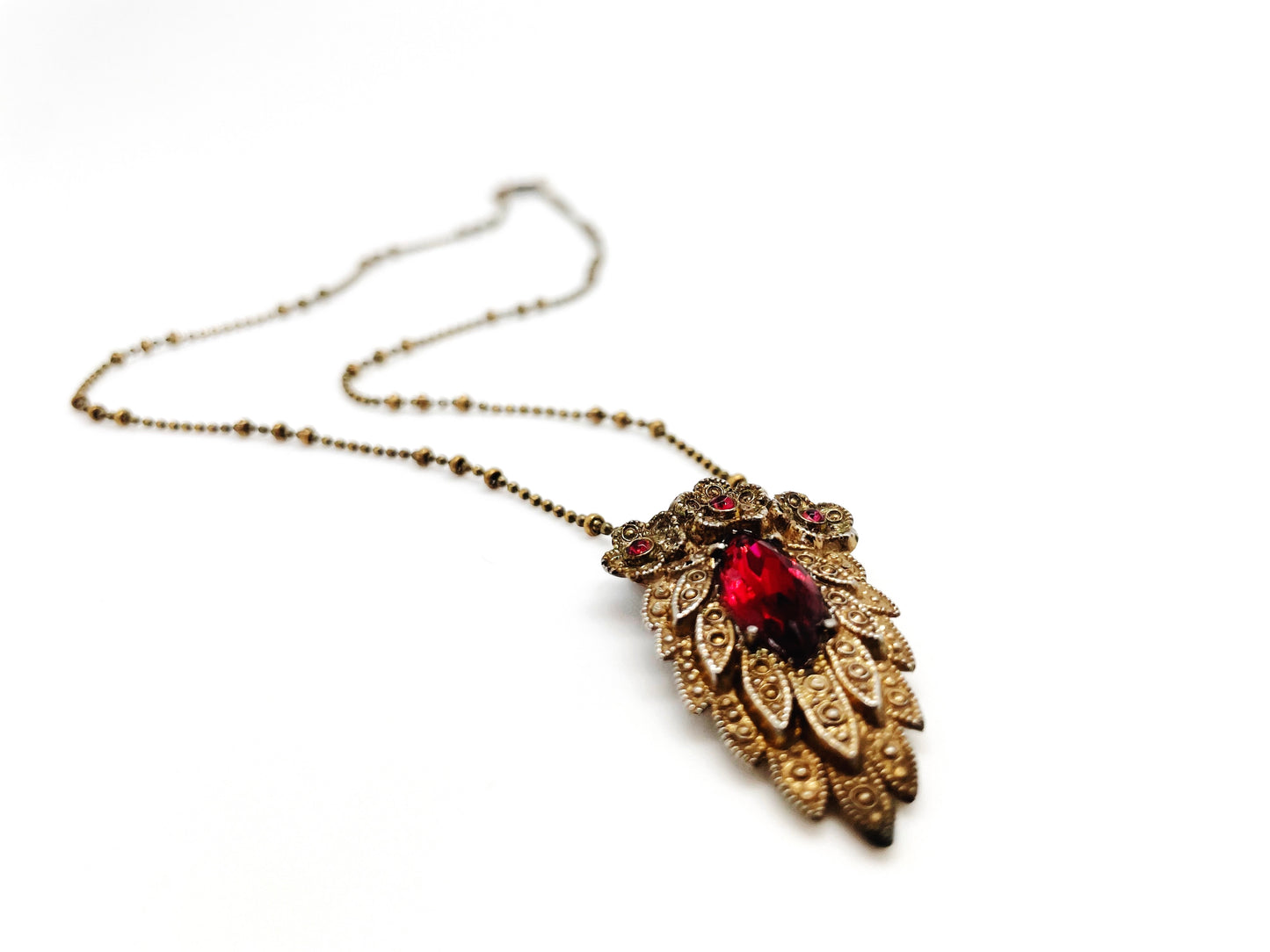 LADY IN RED NECKLACE